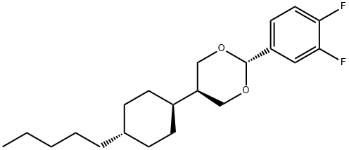 TRANS-2-(3,4-DIFLUOROPHENYL)-5-(TRANS-4-N-PENTYLCYCLOHEXYL)-1,3-DIOXANE Structural