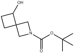 2-Boc-5-hydroxy-2-azaspiro[3.3]heptane Structural