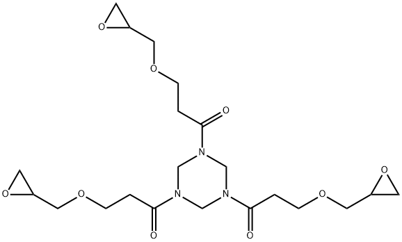 hexahydro-1,3,5-tris[3-(oxiranylmethoxy)-1-oxopropyl]-1,3,5-triazine Structural