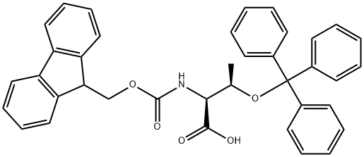 Fmoc-O-trityl-L-threonine Structural