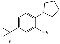 N-(2-AMINO-4-TRIFLUOROMETHYLPHENYL)PYRROLIDINE Structural