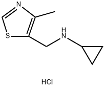 N-[(4-Methyl-1,3-thiazol-5-yl)methyl]-cyclopropanamine dihydrochloride Structural