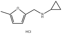 N-[(5-Methyl-2-furyl)methyl]cyclopropanaminehydrochloride Structural