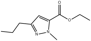 1-METHYL-3-PROPYL-1H-PYRAZOLE-5-CARBOXYLIC ACID ETHYL ESTER Structural