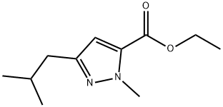 1-METHYL-3-(2-METHYLPROPYL)-1H-PYRAZOLE-5-CARBOXYLIC ACID ETHYL ESTER Structural