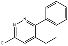 6-CHLORO-4-ETHYL-3-PHENYL-PYRIDAZINE Structural