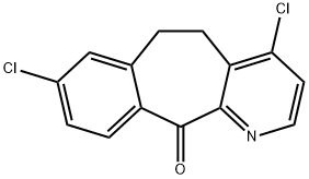 4,8-Dichloro-5,6-dihydro-11H-benzo[5,6]cyclohepta[1,2-β]pyridin-11-one (Loratadine Impurity) Structural