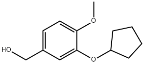 3-CYCLOPENTYLOXY-4-METHOXYBENZYL ALCOHOL Structural