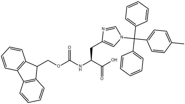 FMOC-HIS(MTT)-OH Structural