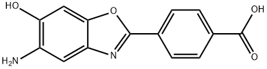 4-(5-amino-6-hydroxy-2-benzoxazolyl)-benzoic acid Structural