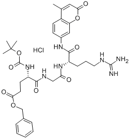 BOC-GLU(OBZL)-GLY-ARG-AMC HCL Structural