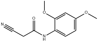 2-cyano-N-(2,4-dimethoxyphenyl)acetamide Structural