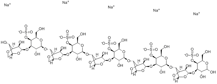 NEOCARRABIOSE4 1,3,5,7,9-PENTA-O-SULPHATE (NA+) Structural