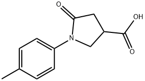 5-OXO-1-P-TOLYL-PYRROLIDINE-3-CARBOXYLIC ACID Structural