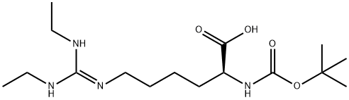 L-Lysine, N6-[bis(ethylaMino)Methylene]-N2-[(1,1-diMethylethoxy)carbonyl]- (9CI) Structural