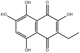 2-ETHYL-3,5,6,8-TETRAHYDROXY-[1,4]NAPHTHOQUINONE Structural