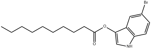 5-Bromo-3-indolyldecanoate Structural