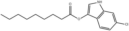 6-CHLORO-3-INDOXYL NONANOATE Structural