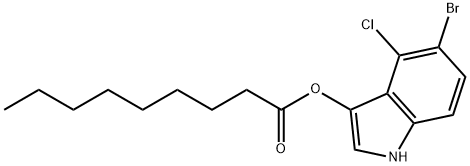 5-BROMO-4-CHLORO-3-INDOXYL NONANOATE Structural