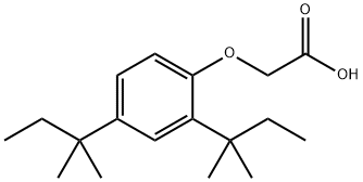 2,4-Di(tert-amyl)phenoxyacetic acid Structural