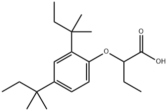 2-(2,4-Di-tert-pentylphenoxy)butryic acid Structural