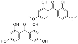 2,2'4,4'-TETRAHYDROXYBENZOPHENONE AND 2,2'-DIHYDROXY-4,4'-DIMETHOXYBENZOPHENONE Structural