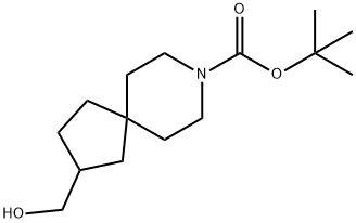 tert-butyl 2-(hydroxymethyl)-8-azaspiro[4.5]decane-8-carboxylate Structural