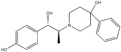 (1S,2S)-1-(4-HYDROXYPHENYL)-2-(4-HYDROXY-4-PHENYLPIPERIDINO)-1-PROPANOL Structural