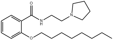o-(Octyloxy)-N-[2-(1-pyrrolidinyl)ethyl]benzamide Structural