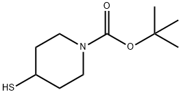 tert-butyl 4-mercaptopiperidine-1-carboxylate Structural