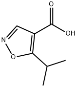 5-ISOPROPYLISOXAZOLE-4-CARBOXYLIC ACID Structural