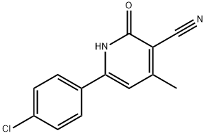 6-(4-CHLOROPHENYL)-1,2-DIHYDRO-4-METHYL-2-OXOPYRIDINE-3-CARBONITRILE Structural