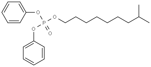 Diphenyl 8-Methyl-1-nonanol Phosphate Structural