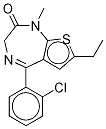 ClotiazepaM-13C,d3 Structural