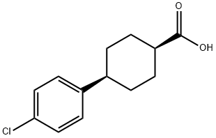 cis-4-(4-Chlorophenyl)cyclohexanecarboxylic Acid Structural