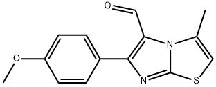 6-(4-METHOXY-PHENYL)-3-METHYL-IMIDAZO-[2,1-B]THIAZOLE-5-CARBALDEHYDE Structural