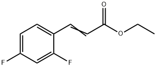 3-(2,4-DIFLUORO-PHENYL)-ACRYLIC ACID ETHYL ESTER Structural