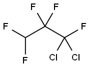 1,1-dichloro-1,2,2,3,3-pentafluoro-propane Structural