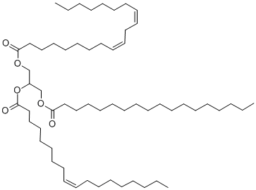 1-LINOLEOYL-2-OLEOYL-3-STEAROYL-RAC-GLYCEROL Structural