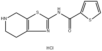 N-(4,5,6,7-Tetrahydro[1,3]thiazolo[5,4-c]pyridin-2-yl)thiophene-2-carboxamide hydrochloride Structural