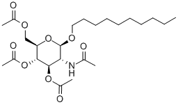 DECYL 2-ACETAMIDO-3,4,6-TRI-O-ACETYL-2-DEOXY-BETA-D-GLUCOPYRANOSIDE Structural