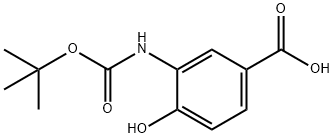 3-(BOC-AMINO)-4-HYDROXYBENZOIC ACID Structural