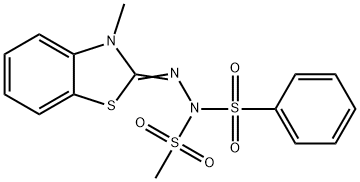 2-(3-Methyl-2-benzothiazidinylidene)-1-methylsulfonyl-1-phenylsulfonylhydrazine