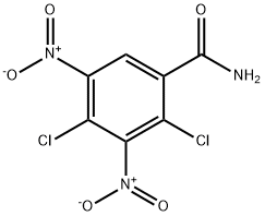 2,4-DICHLORO-3,5-DINITROBENZAMIDE Structural