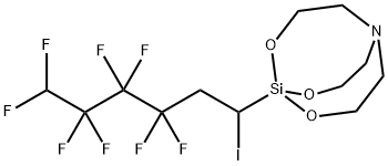 1-(3,3,4,4,5,5,6,6-Octafluoro-1-iodohexyl)-2,8,9-trioxa-5-aza-1-silabi cyclo(3.3.3)undecane