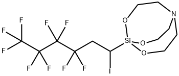 1-(3,3,4,4,5,5,6,6,6-Nonafluoro-1-iodohexyl)-2,8,9-trioxa-5-aza-1-sila bicyclo(3.3.3)undecane