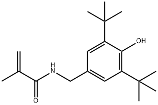 2,6-DI-T-BUTYL-4-(METHACRYLOYLAMINOMETHYL) PHENOL Structural