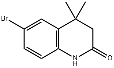 6-BROMO-3,4-DIHYDRO-4,4-DIMETHYLQUINOLIN-2(1H)-ONE Structural