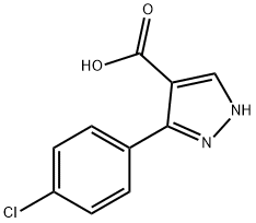 3-(4-CHLOROPHENYL)-1H-PYRAZOLE-4-CARBOXYLIC ACID Structural