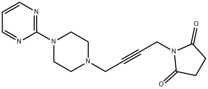 1-(4-(4-(2-Pyrimidinyl)-1-piperazinyl)-2-butynyl)-2,5-pyrrolidinedione